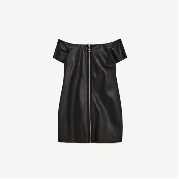 ✨2xHP✨ZARA LEATHER-EFFECT DRESS✨  - Picture 7 of 7